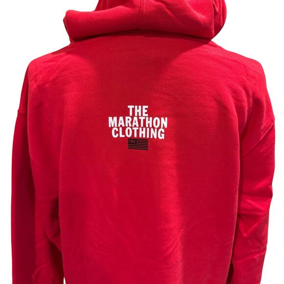 NWOT The Marathon Red Hoodie Size Small - Picture 3 of 10